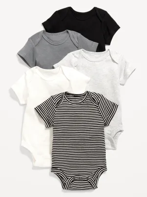 Unisex Short-Sleeve Bodysuit 5-Pack for Baby Old-Navy