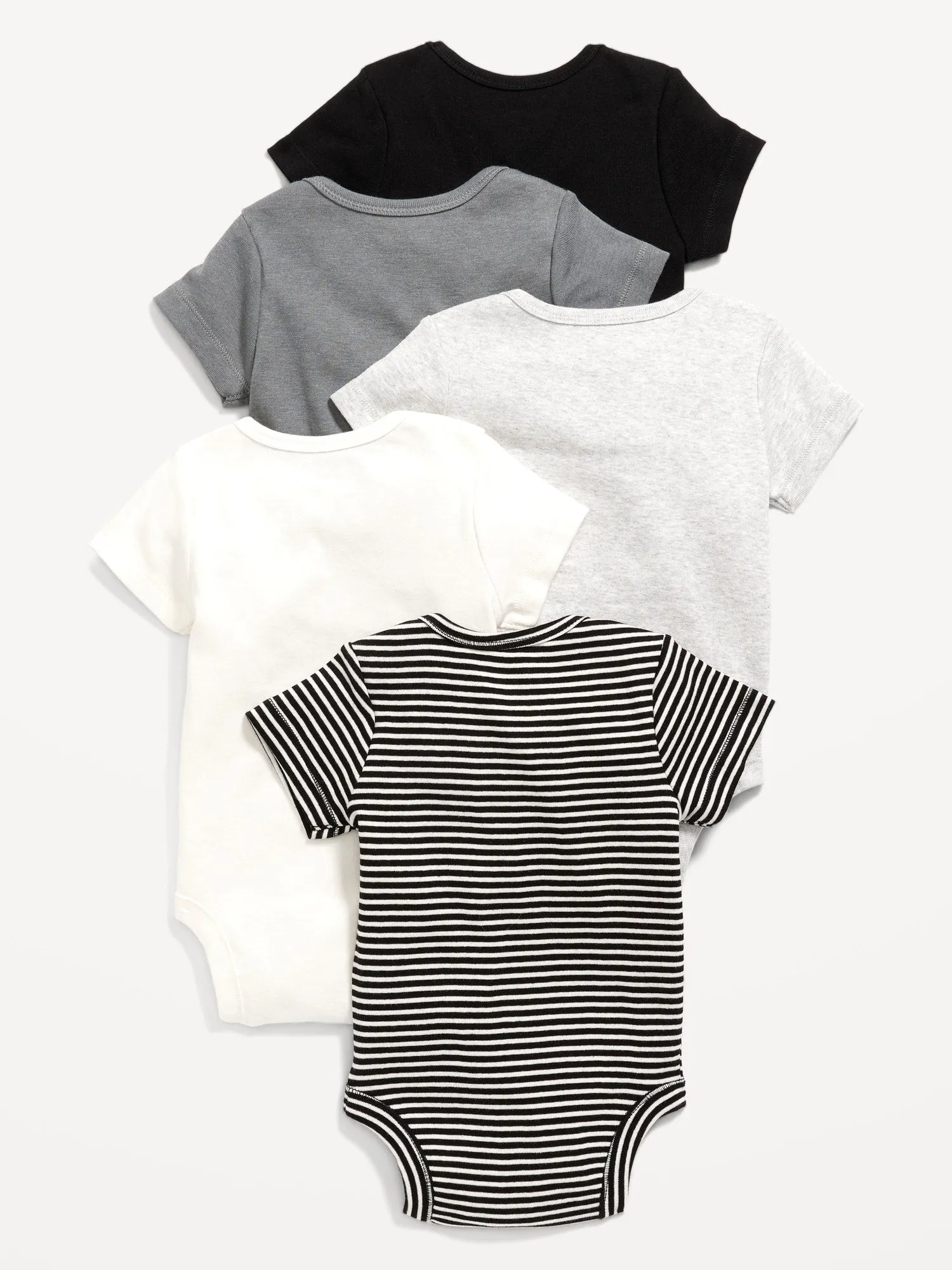 Unisex Short-Sleeve Bodysuit 5-Pack for Baby Old-Navy