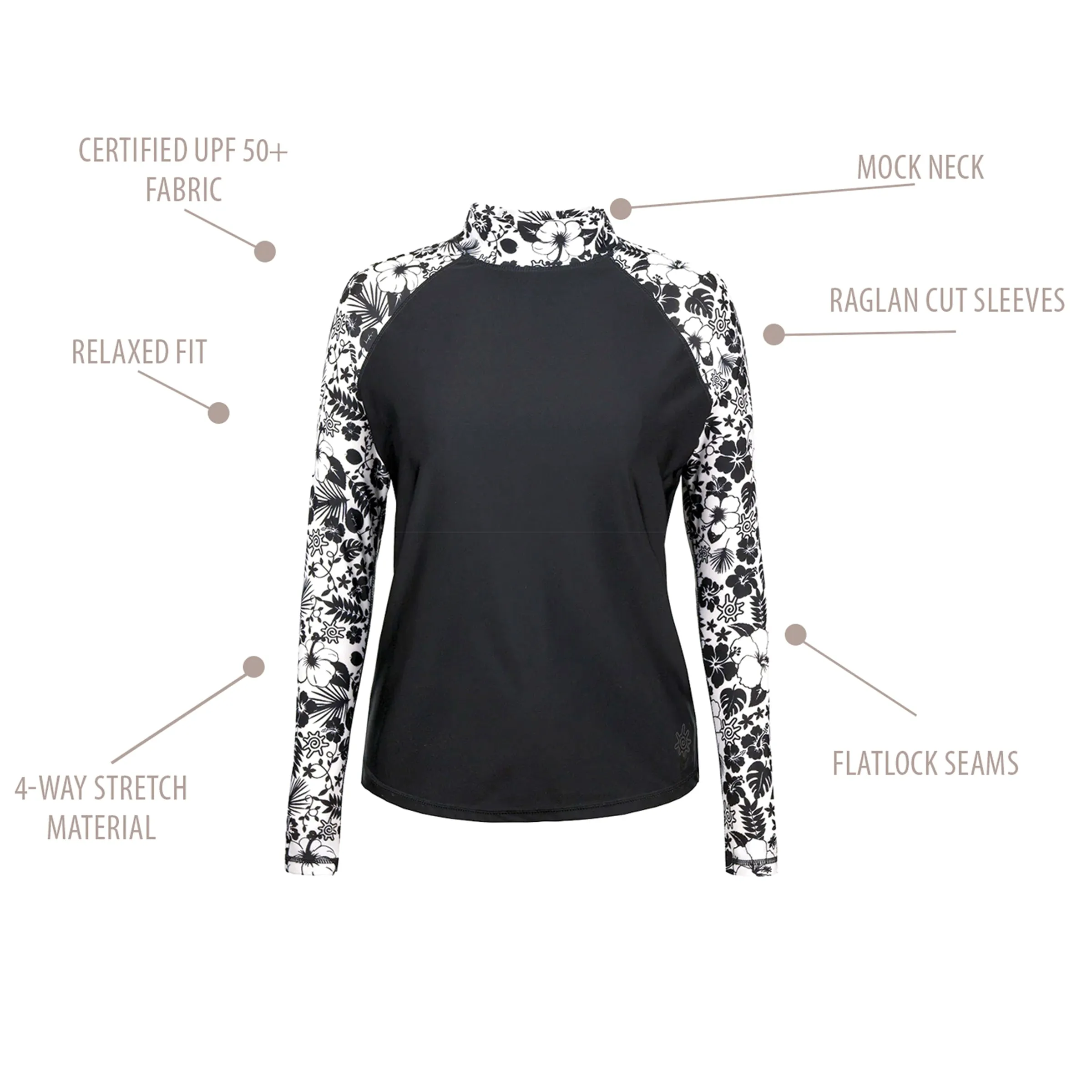 Women's Aloha Long Sleeve Sun & Swim Shirt