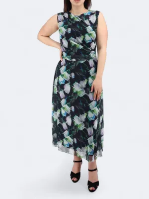Women's Floral Printed Dress,Multi