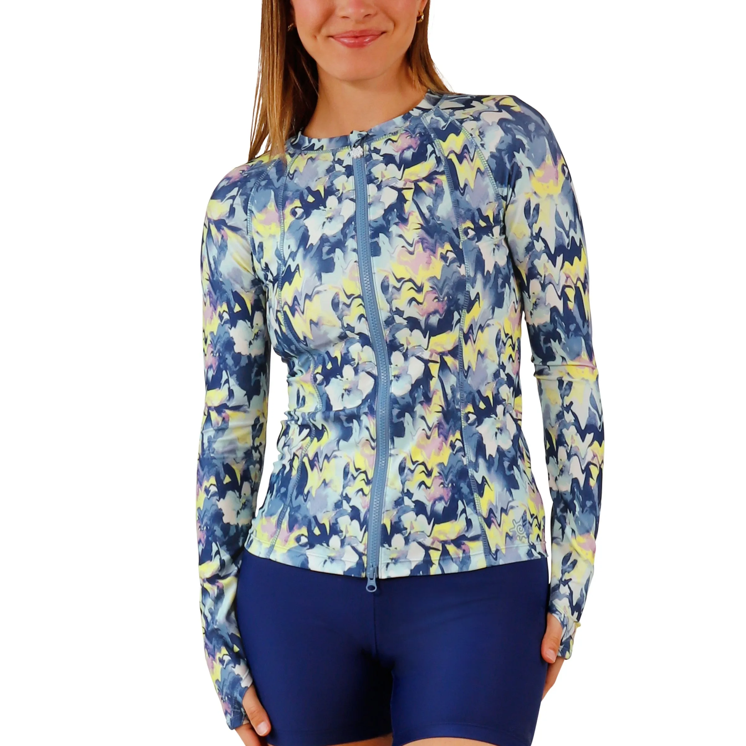 Women's Long Sleeve Full Zip Rash Guard