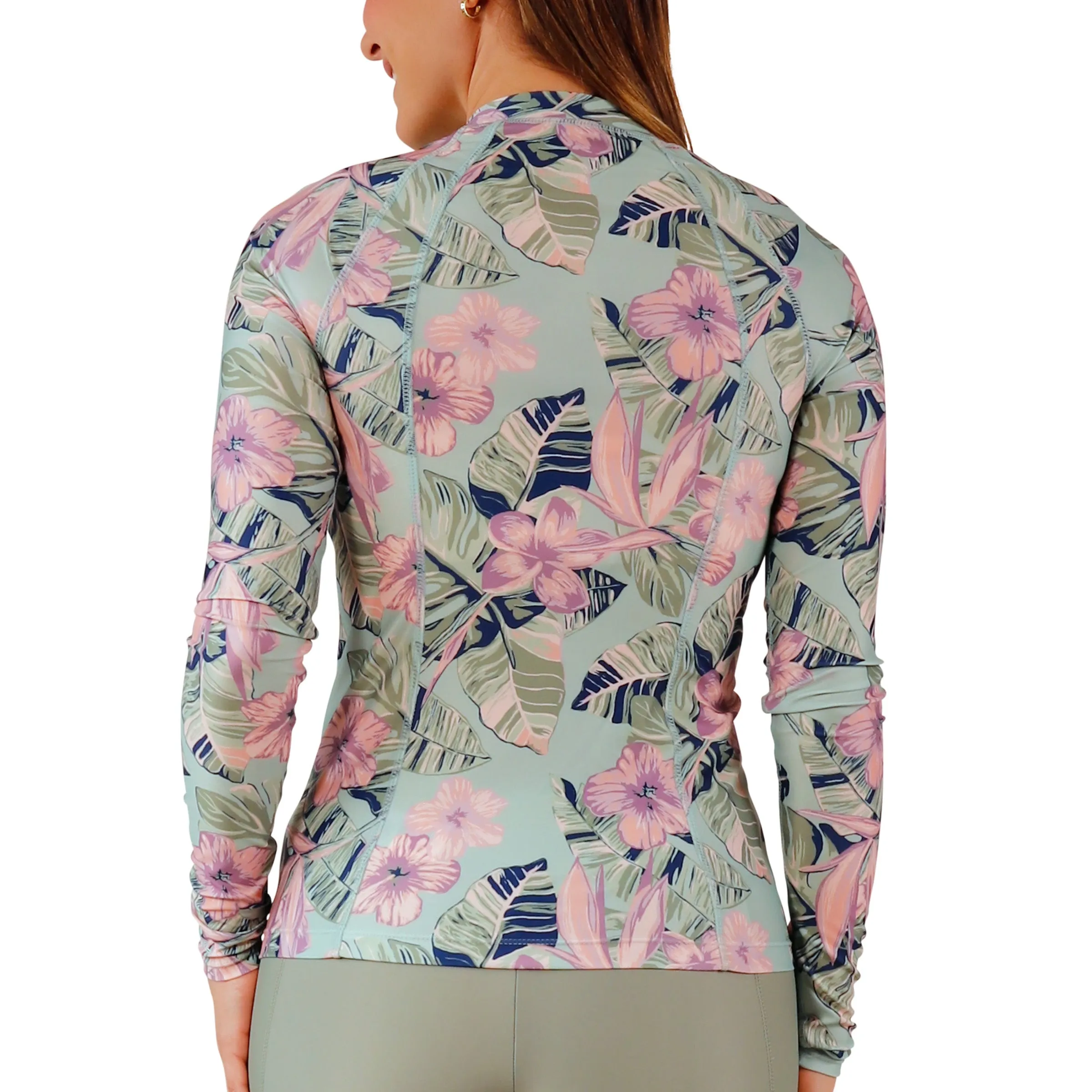 Women's Long Sleeve Full Zip Rash Guard