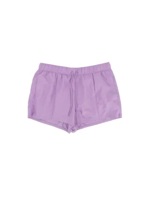 Women's Plain Solid Swim Short,Purple