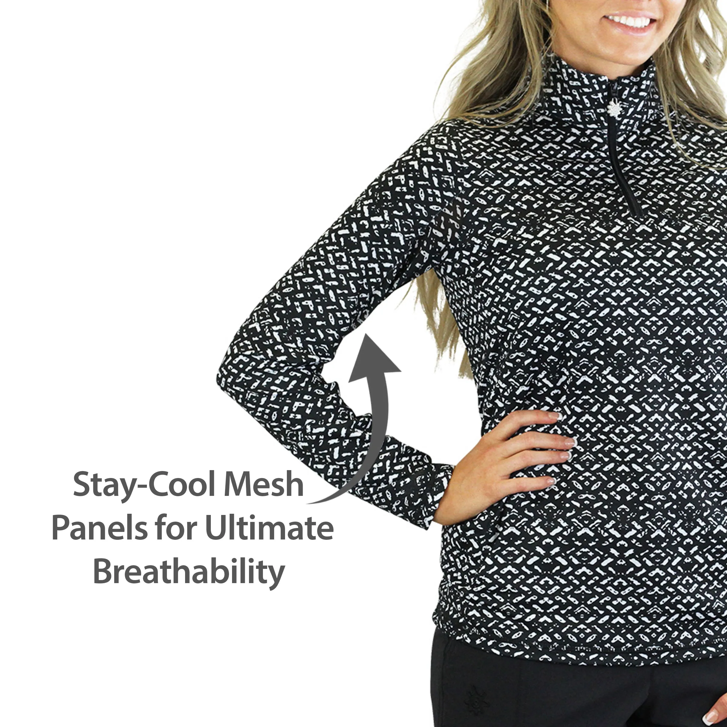 Women's Quarter Zip Vented Sun Shirt